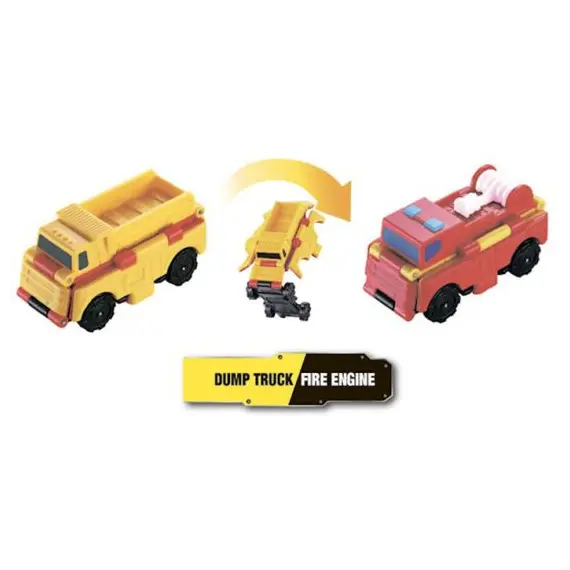 სათამაშო მანქანა TransRacers Dump Truck & Fire Engine , 2 image - Primestore.ge