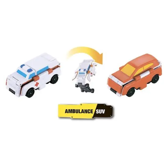 სათამაშო მანქანა TransRacers Ambulance & SUV , 2 image - Primestore.ge