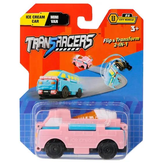სათამაშო მანქანა TransRacers Ice Cream Car & Mini Van  - Primestore.ge