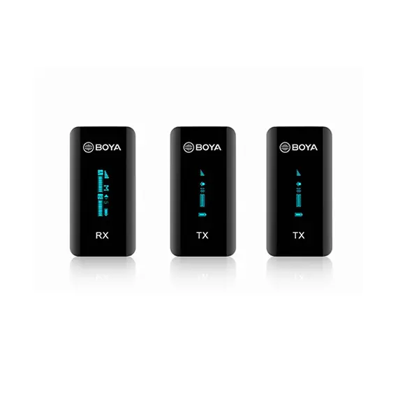 მიკროფონი BOYA BY-XM6-S2 2.4GHz Ultra-compact Wireless Microphone System  - Primestore.ge
