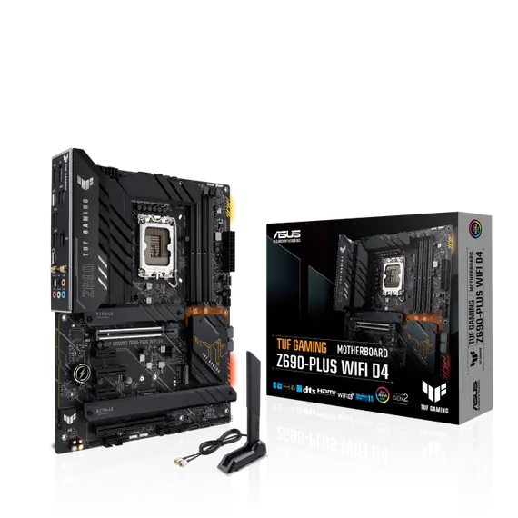დედა დაფა ASUS TUF GAM Z690-PLUS WIFI D4 s1700 Z690 4xDDR4 M.2 HDMI-DP Wi-Fi BT ATX  - Primestore.ge