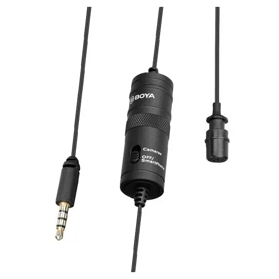 მიკროფონი BOYA BY-M1 Omni Directional Lavalier Microphone  - Primestore.ge