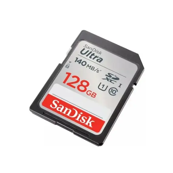 მეხსიერების ბარათი SanDisk 128GB Ultra SD/HC UHS-I Card 140MB/S Class 10 SDSDUNB-128G-GN6IN , 2 image - Primestore.ge