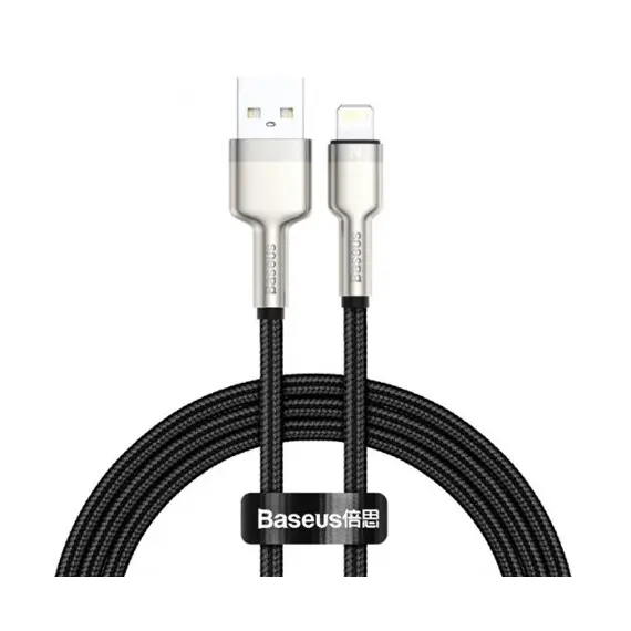 კაბელი Baseus Cafule Series Metal Data Cable Lightning 2.4A 1m CALJK-A01  - Primestore.ge