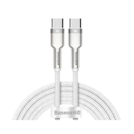 კაბელი Baseus Cafule Series Metal Data Cable Type-C to Type-C 100W 1m CATJK-C02  - Primestore.ge
