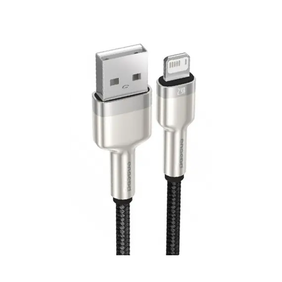 კაბელი Baseus Cafule Series Metal Data Cable Lightning 2.4A 1m CALJK-A01 , 2 image - Primestore.ge