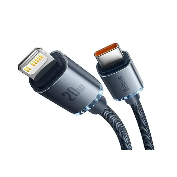 კაბელი Baseus Crystal Shine Series Fast Charging Data Cable Type-C to Lightning 1.2m CAJY000201 , 3 image - Primestore.ge