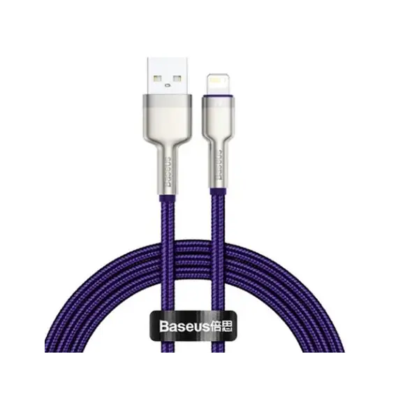 კაბელი Baseus Cafule Series Metal Data Cable Lightning 2.4A 1m CALJK-A05  - Primestore.ge