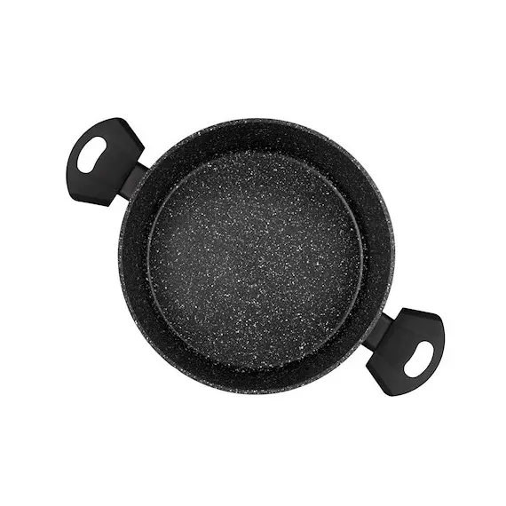 ქვაბი Ardesto Casserole Gemini Anzio, glass lid, 2.2 l, black, aluminum , 3 image - Primestore.ge