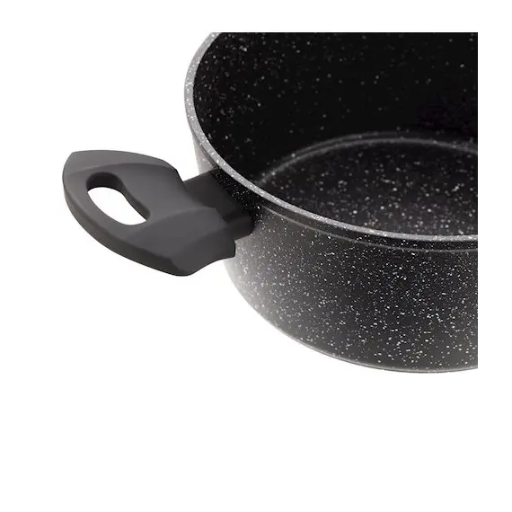 ქვაბი Ardesto Casserole Gemini Anzio, glass lid, 2.2 l, black, aluminum , 4 image - Primestore.ge