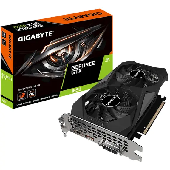 ვიდეო დაფა GIGABYTE GeForce GTX 1650 4GB GDDR6 WINDFORCE OC  - Primestore.ge