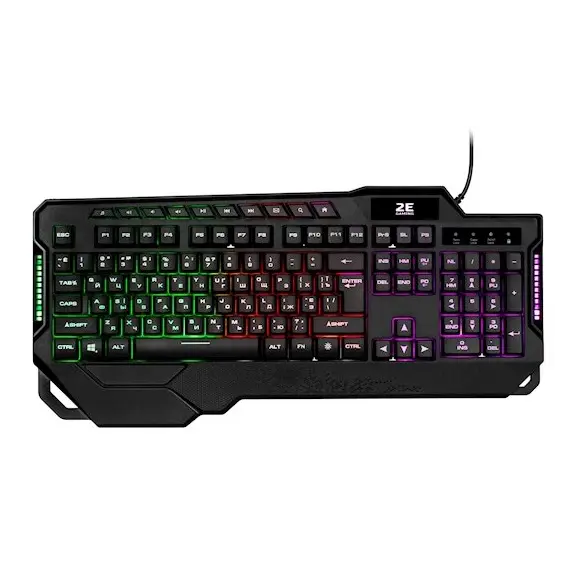 კლავიატურა 2E GAMING Keyboard KG340 LED USB Black Ukr  - Primestore.ge