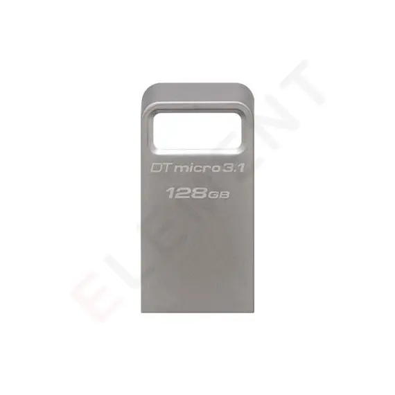 USB ფლეშ მეხსიერება Kingston 128GB USB 3.2 Gen1 DT Micro R200MB/s Metal  - Primestore.ge