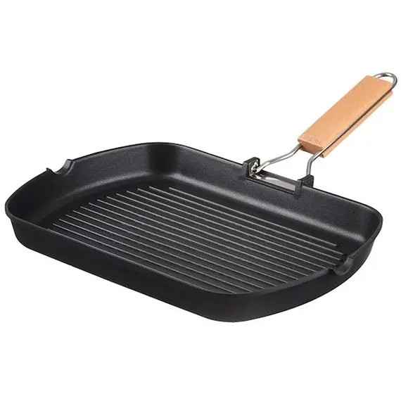 გრილის ტაფა Ardesto Grill fry pan Gemini 34*24 cm, black, aluminium , 2 image - Primestore.ge
