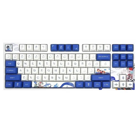 კლავიატურა Varmilo keyboard VEA87 Lovebirds-I Cherry Mx Silent Red Multicolor  - Primestore.ge