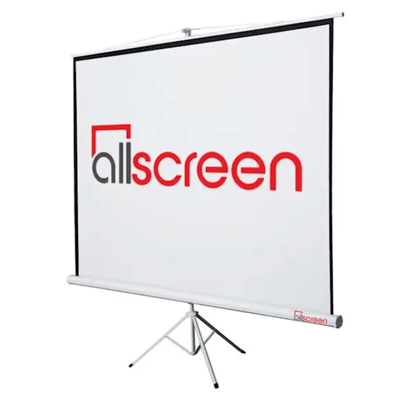 პროექტორის ეკრანი  სადგამით ALLSCREEN TRIPOD PROJECTION SCREEN 160X160CM HD FABRIC 89 inch CTP-6363  - Primestore.ge