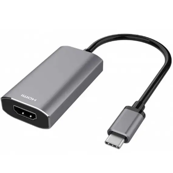 ადაპტერი 2E adapter USB-C - HDMI 2.1, 0.21m, space grey  - Primestore.ge