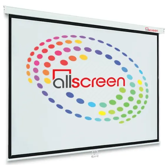 პროექტორის ეკრანი ALLSCREEN MANUAL PROJECTION SCREEN 280X280CM HD FABRIC  Diagonal 155 inch / 393 CM  - Primestore.ge