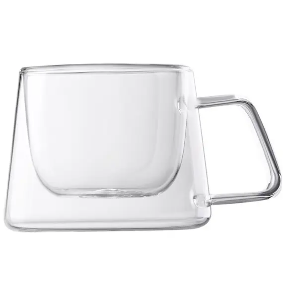 ჭიქების ნაკრები Ardesto Double wall borosilicate glass mug set Ardesto, 200 ml, 2 pcs  - Primestore.ge