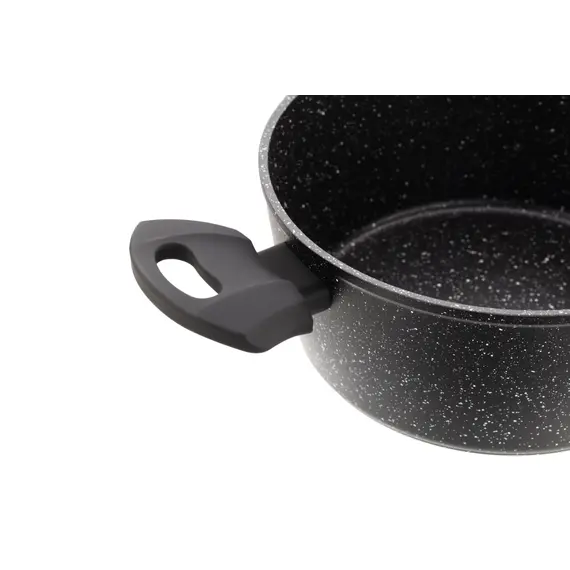 ქვაბი Ardesto Casserole Gemini Anzio, glass lid, 3.8 l, black, aluminum , 5 image - Primestore.ge