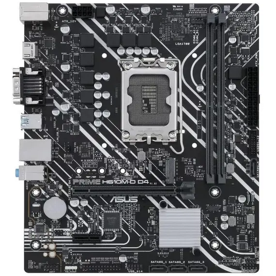 დედა დაფა ASUS PRIME H610M-D D4 s1700 H610 2xDDR4 M.2 HDMI-VGA mATX  - Primestore.ge