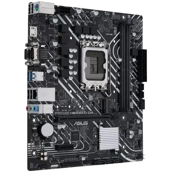 დედა დაფა ASUS PRIME H610M-D D4 s1700 H610 2xDDR4 M.2 HDMI-VGA mATX , 2 image - Primestore.ge