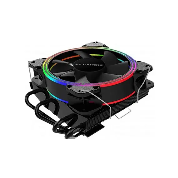 ქულერი 2E GAMING CPU cooling system  AIR COOL (AC120T4) RGB,775,115X,1366,*1700 (with 2E-LGA1700-AC) FM1,FM2,AM2,AM2+,AM3,AM3+,AM4, 120mm, 2510-4 pin, TDP 130W , 2 image - Primestore.ge