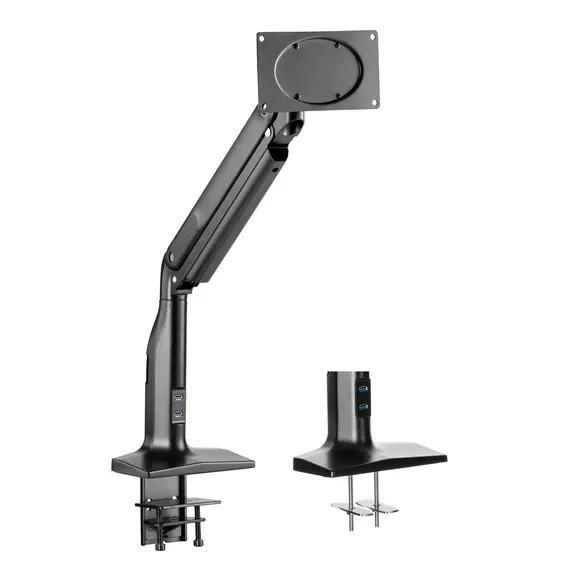 მონიტორის საკიდი 2E Single Monitor Select Spring Assisted Aluminum Monitor Arm with USB , 3 image - Primestore.ge