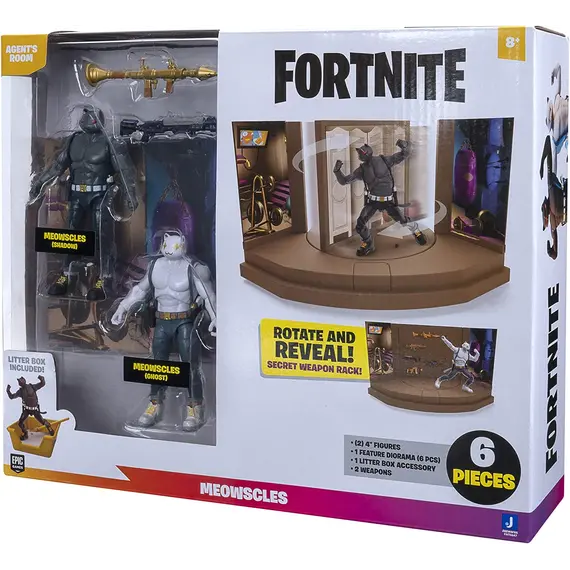 Toy figure Fortnite 2 Figure Pack Agent's Room Meowcles, 5 image