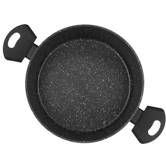 ქვაბი Ardesto Casserole Gemini Anzio, glass lid, 3.8 l, black, aluminum , 3 image - Primestore.ge