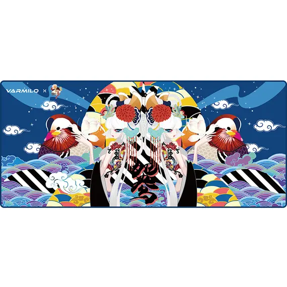 მაუსპადი Varmilo Mouse Pad Lovebirds Blue Desk Mat XL (900х400х3mm) - Primestore.ge