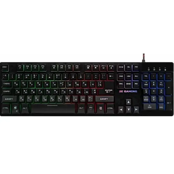 კლავიატურა 2E GAMING Keyboard KG280 LED USB Black UKR  - Primestore.ge