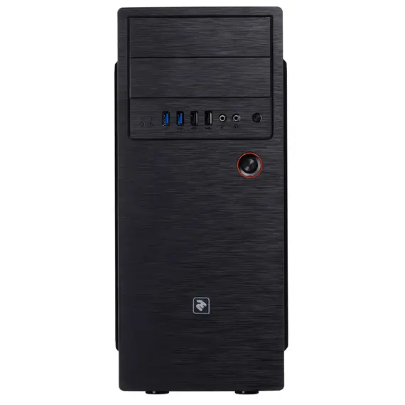 პროცესორის ქეისი 2E Computer case ALFA (E1802) MidT, 2xUSB3.0,2xUSB3.0,metal perforated (side panel),without PSU,black , 3 image - Primestore.ge