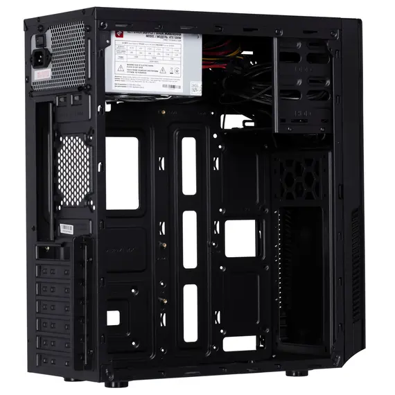 პროცესორის ქეისი 2E Computer case ALFA (E1802) MidT, 2xUSB3.0,2xUSB3.0,metal perforated (side panel),without PSU,black , 4 image - Primestore.ge