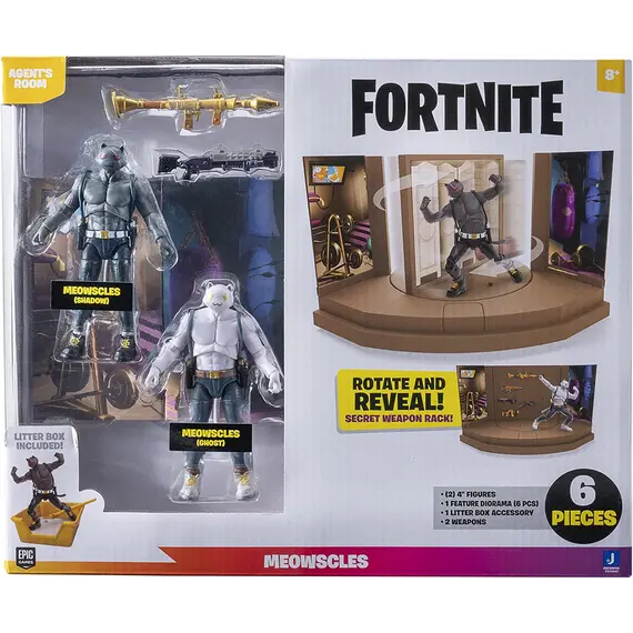 Toy figure Fortnite 2 Figure Pack Agent's Room Meowcles, 4 image