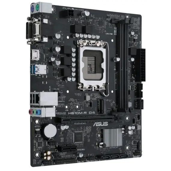 დედა დაფა ASUS PRIME H610M-R D4-SI s1700 H610 2xDDR4 M.2 HDMI-VGA-DP mITX , 2 image - Primestore.ge