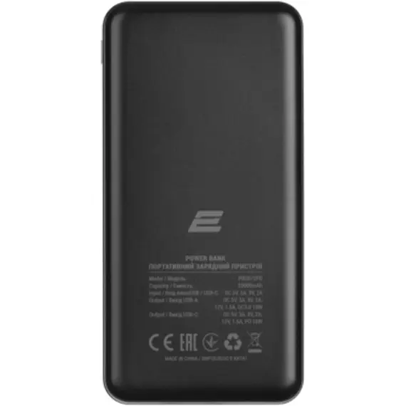 პორტატული დამტენი 2E Power Bank Geometry 20000mAh PD, QC 18W Black , 2 image - Primestore.ge