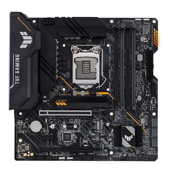დედა დაფა ASUS TUF GAMING B560M-PLUS s1200 B560 4xDDR4 M.2 HDMI-DP mATX  - Primestore.ge