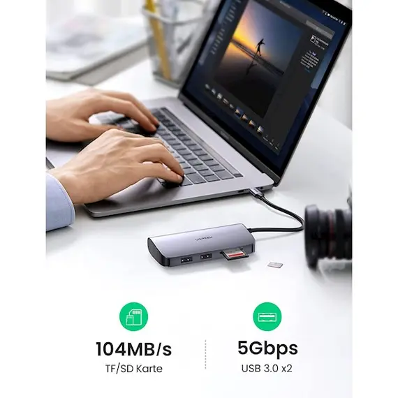 USB-C ჰაბი UGREEN CM212 (50852) , 3 image - Primestore.ge