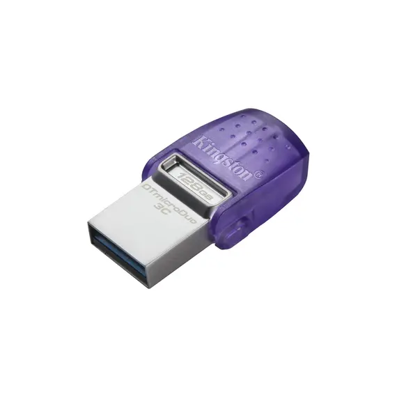 USB ფლეშ მეხსიერება Kingston 128GB DataTraveler microDuo 3C 200MB/s dual USB-A + USB-C (DTDUO3CG3/128GB) , 2 image - Primestore.ge