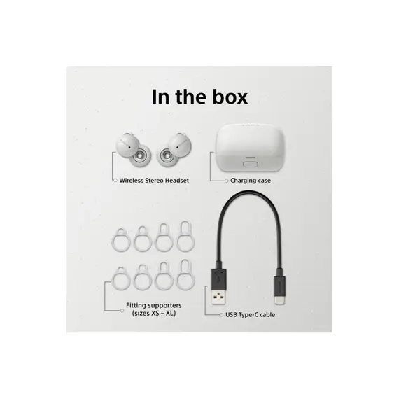 ყურსასმენი Sony WF-L900 LinkBuds White (WFL900W.E) (92487511) , 5 image - Primestore.ge