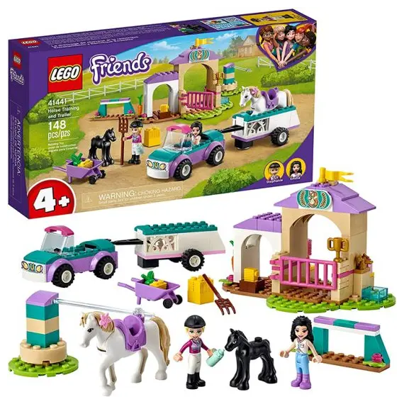 LEGO Horse Training and Trailer