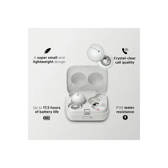 ყურსასმენი Sony WF-L900 LinkBuds White (WFL900W.E) (92487511) , 6 image - Primestore.ge