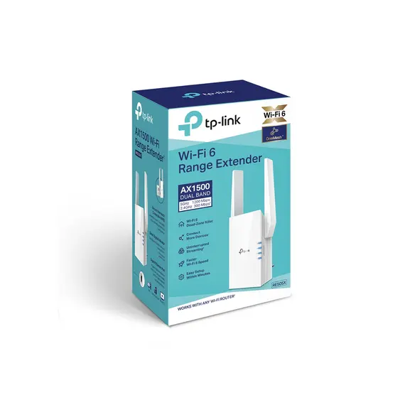 როუტერი TP-link RE505X AX1500 Wi-Fi 6 Range Extender , 3 image - Primestore.ge