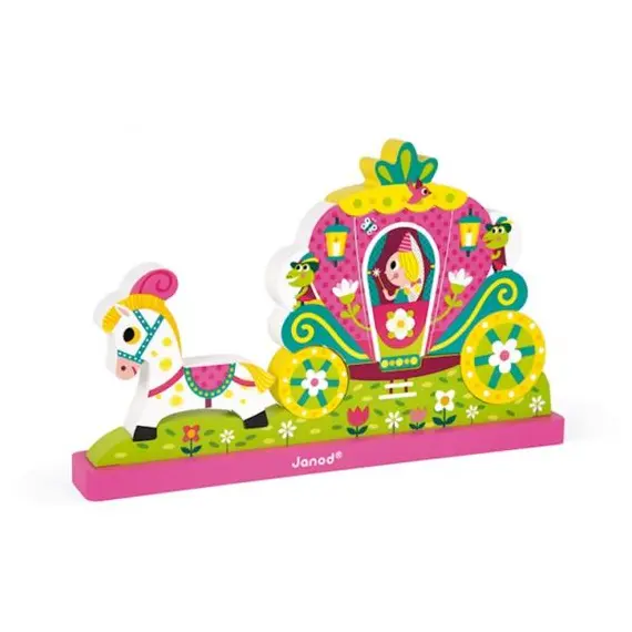 სათამაშო Janod Designer magnetic Princess J08026 , 2 image - Primestore.ge
