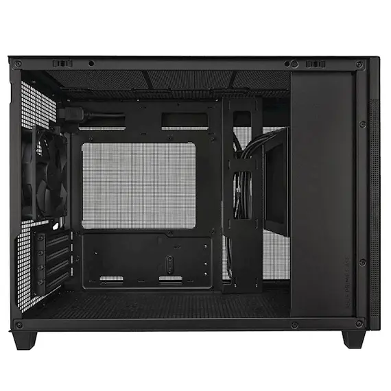 პროცესორის ქეისი ASUS AP201 PRIME CASE MESH, w/o PSU, 2xUSB3.2, 1xUSB Type-C, mATX, Black , 4 image - Primestore.ge