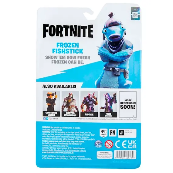 Toy Figure Fortnite Solo Mode Core Figure Frozen Fishstick S9, 2 image