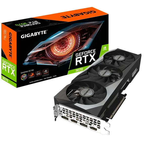 ვიდეო დაფა GIGABYTE Videocard GeForce RTX3070 8GB GDDR6 GAMING OC  - Primestore.ge