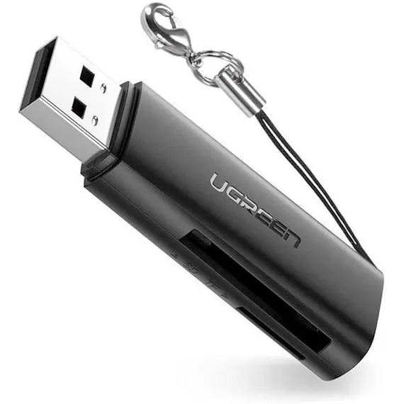 ბარათის წამკითხველი UGREEN CM264 (60722) USB3.0 Multifunction Card Reader, Black  - Primestore.ge