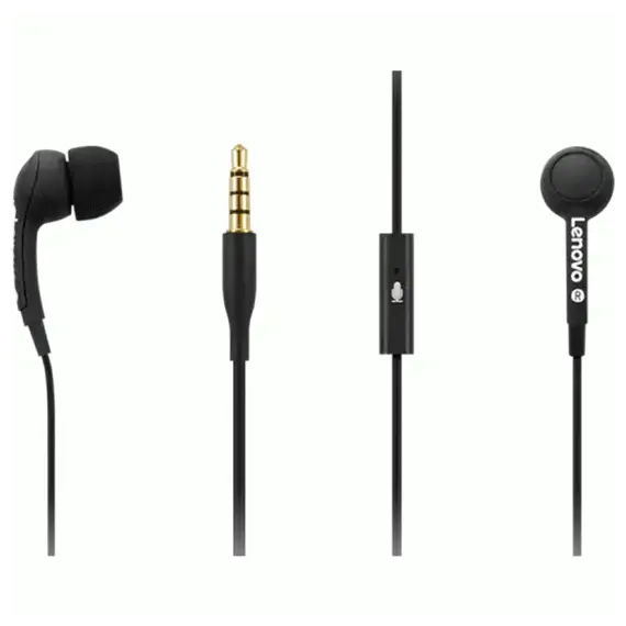 Headphone Lenovo 100 In-Ear Headphone Black